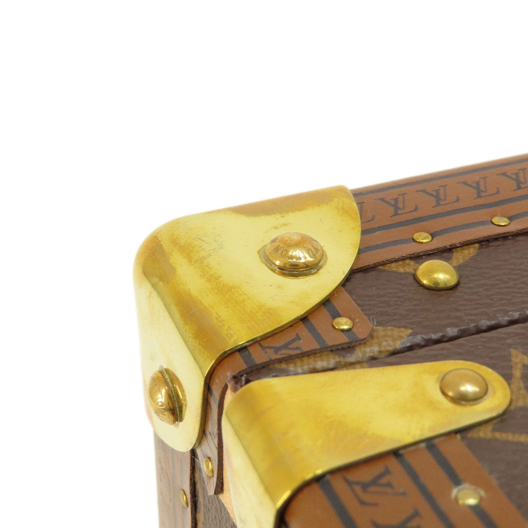 LOUIS VUITTON Accessory case M10171 Monogram canvas, metal Brown Coffret Jewelry Monogram Blue Lagoon Women Used Authentic