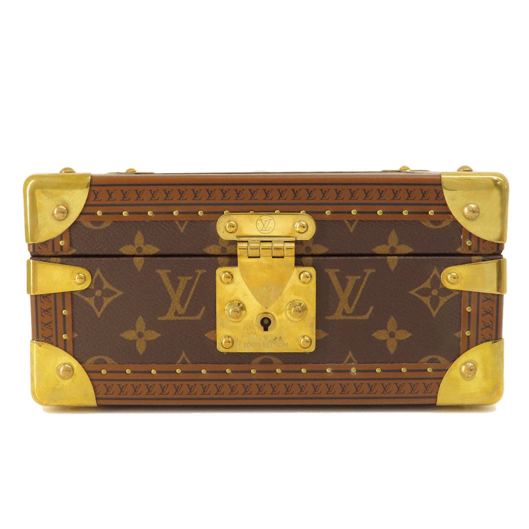 LOUIS VUITTON Accessory case M10171 Monogram canvas, metal Brown Coffret Jewelry Monogram Blue Lagoon Women Used Authentic