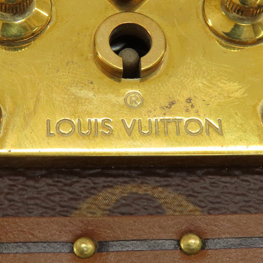 LOUIS VUITTON Accessory case M10171 Monogram canvas, metal Brown Coffret Jewelry Monogram Blue Lagoon Women Used Authentic