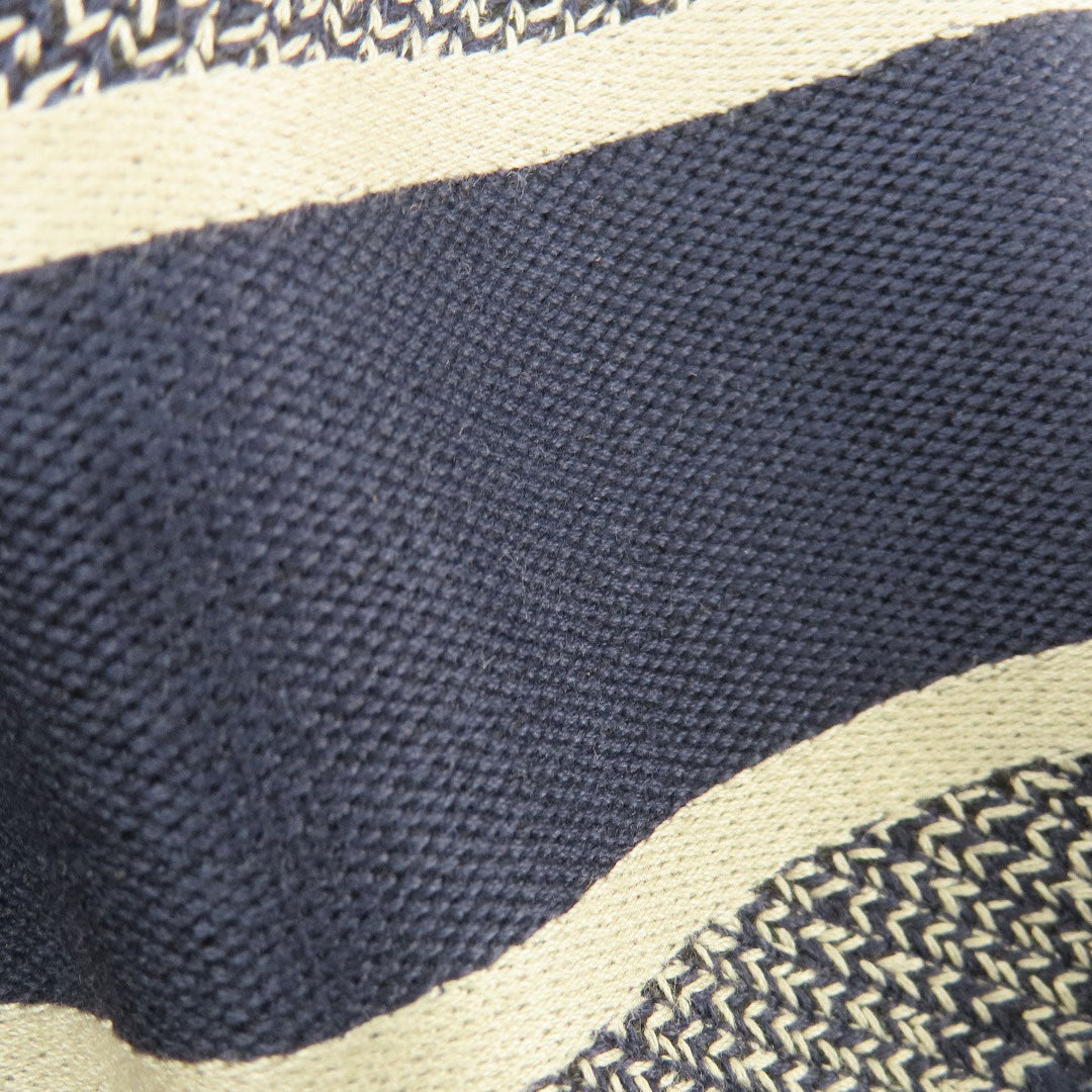 Christian Dior Tote Bag canvas Navy Trotter Pattern Women Used Authentic