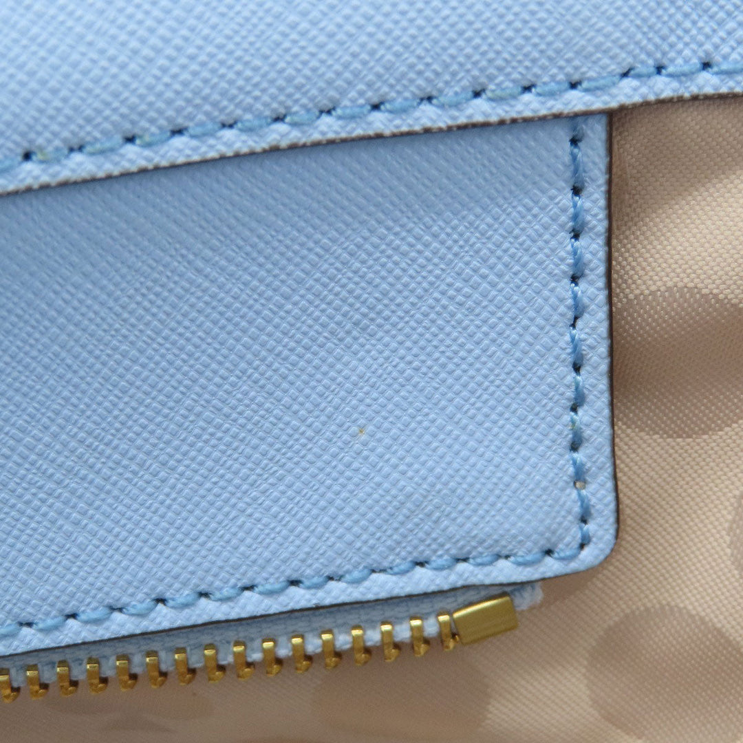 Kate Spade Tote Bag leather blue logo
