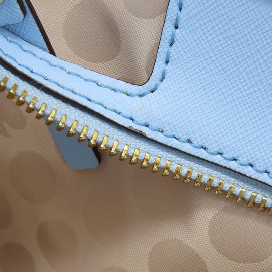 Kate Spade Tote Bag leather blue logo