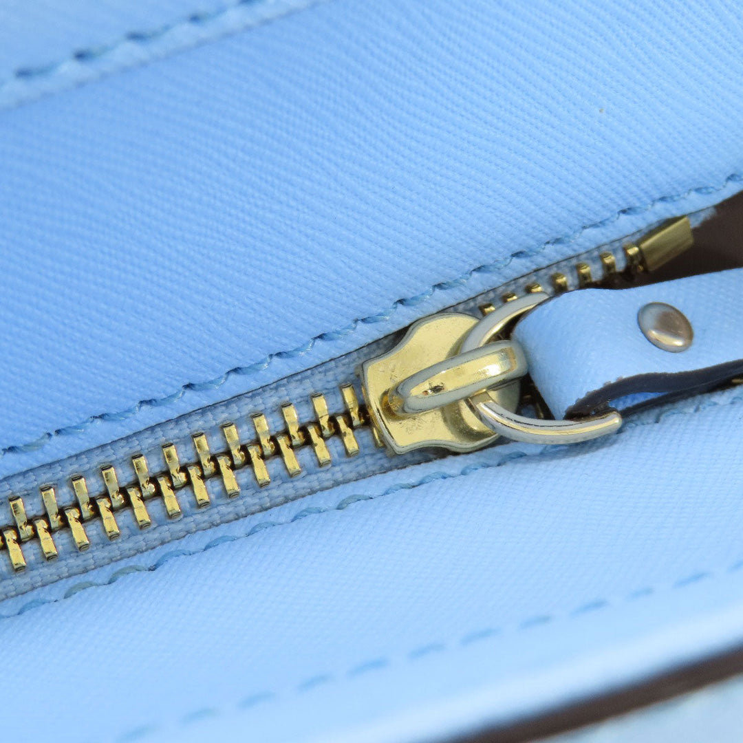 Kate Spade Tote Bag leather blue logo