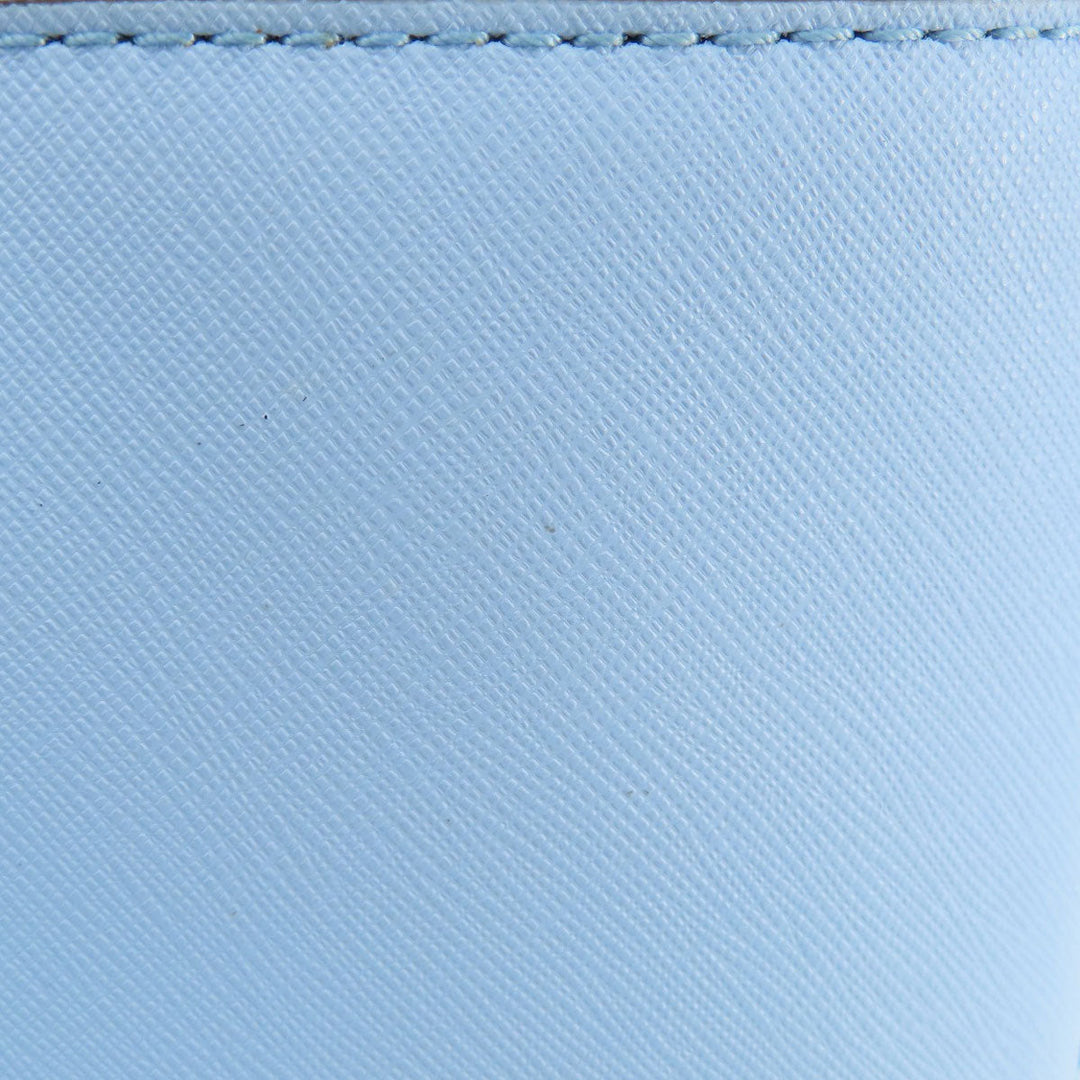 Kate Spade Tote Bag leather blue logo