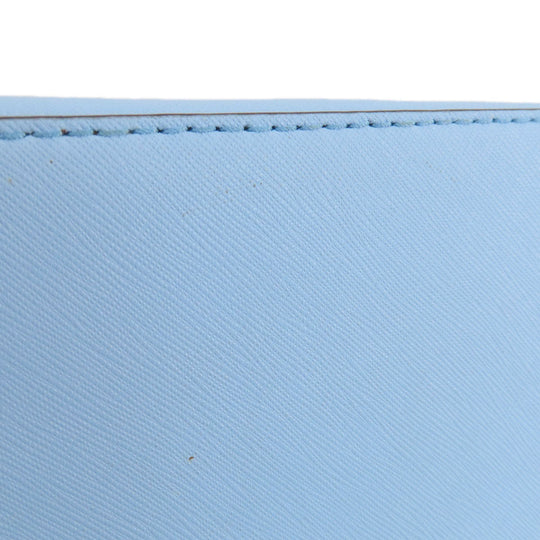 Kate Spade Tote Bag leather blue logo