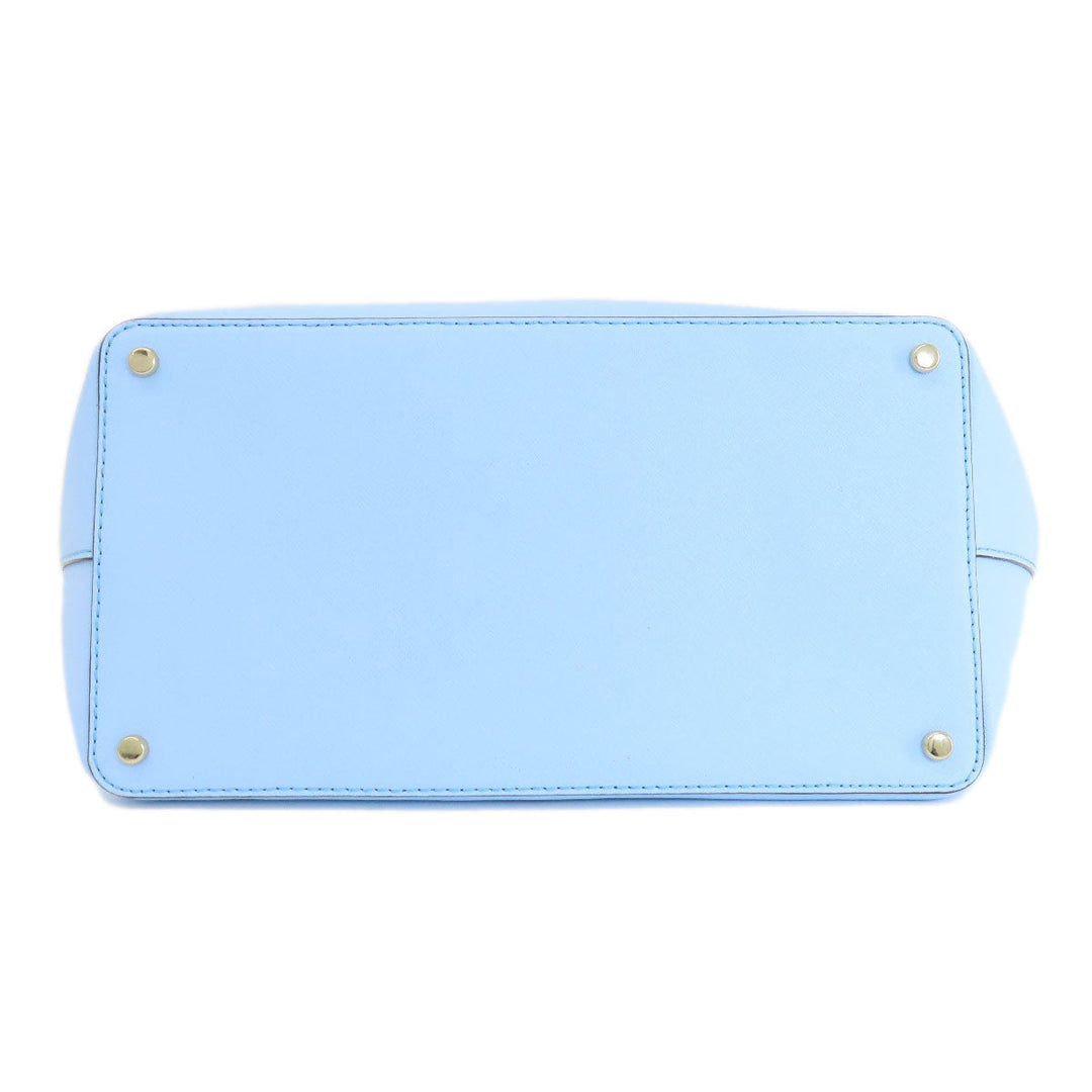 Kate Spade Tote Bag leather blue logo