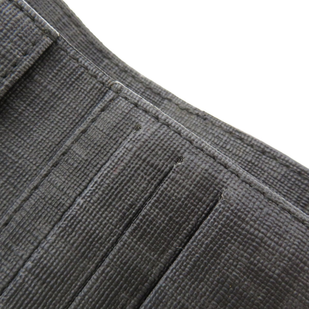 FENDI Bifold Wallet PVC black Zucca