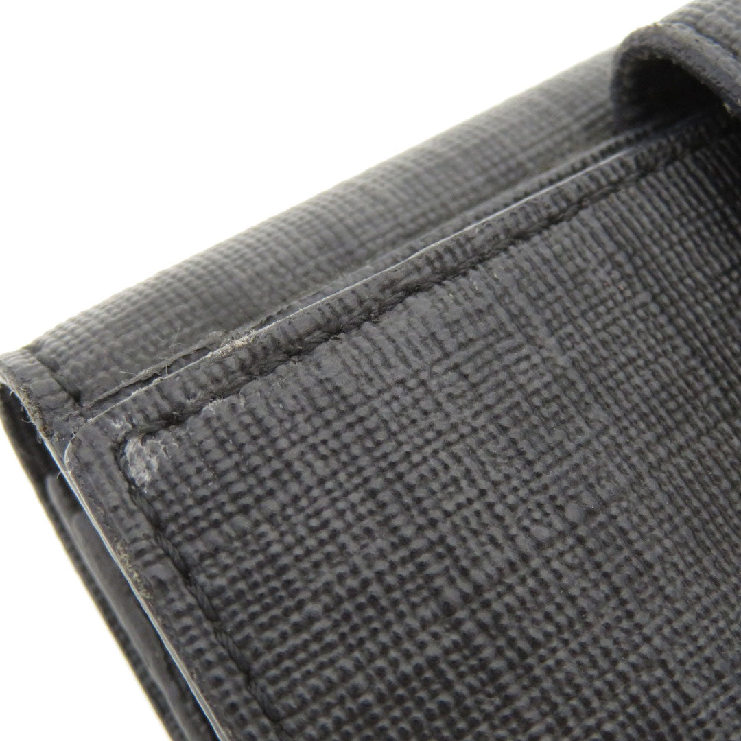 FENDI Bifold Wallet PVC black Zucca