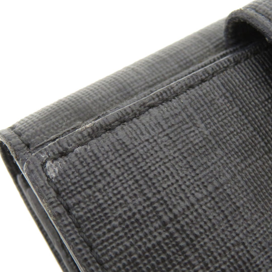 FENDI Bifold Wallet PVC black Zucca