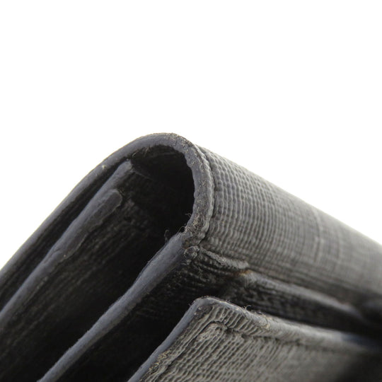 FENDI Bifold Wallet PVC black Zucca