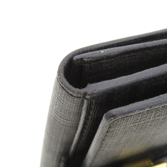 FENDI Bifold Wallet PVC black Zucca