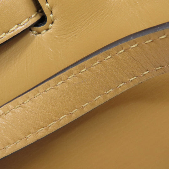 LOEWE Handbag leather Brown Lazo Mini 2WAY Women Used Authentic