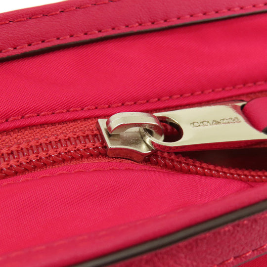 COACH Shoulder Bag F32981 Nylon pink one belt 2WAY
