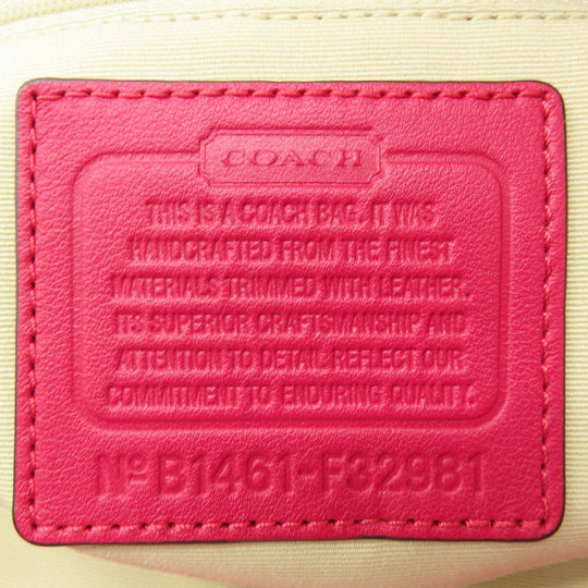 COACH Shoulder Bag F32981 Nylon pink one belt 2WAY