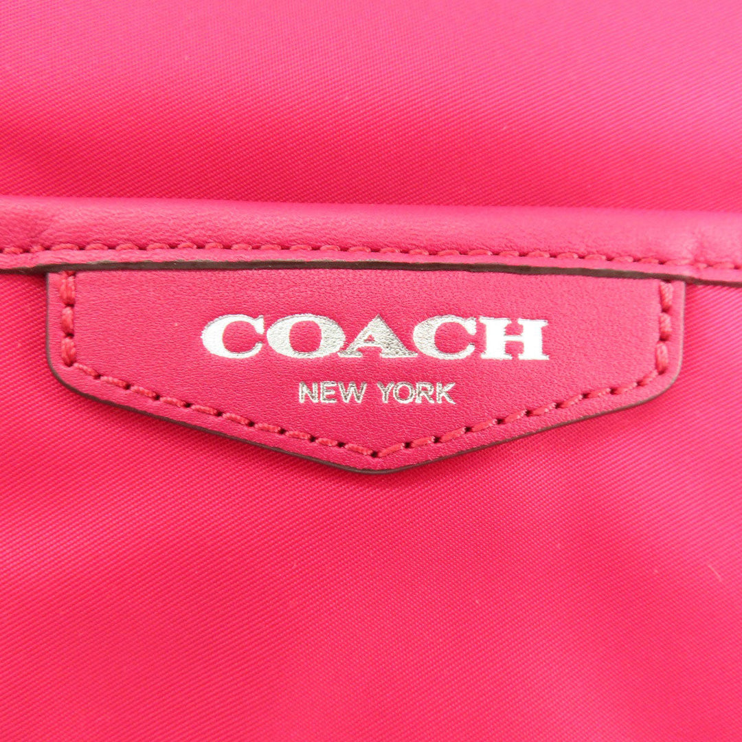 COACH Shoulder Bag F32981 Nylon pink one belt 2WAY