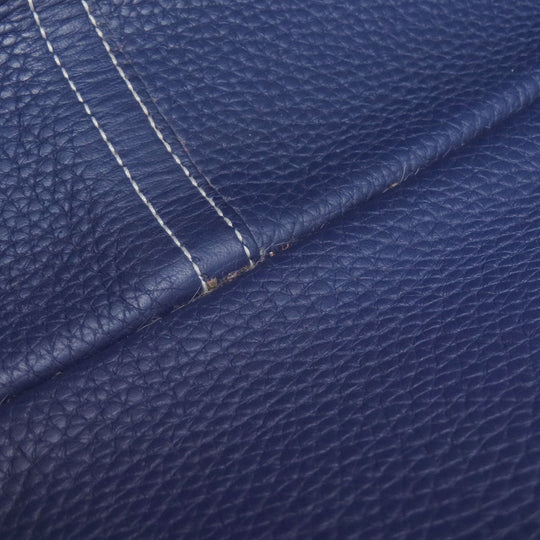HERMES Shoulder Bag Taurillon Clemence Navy Arzan 31 Navy Gold Metal Women Used Authentic