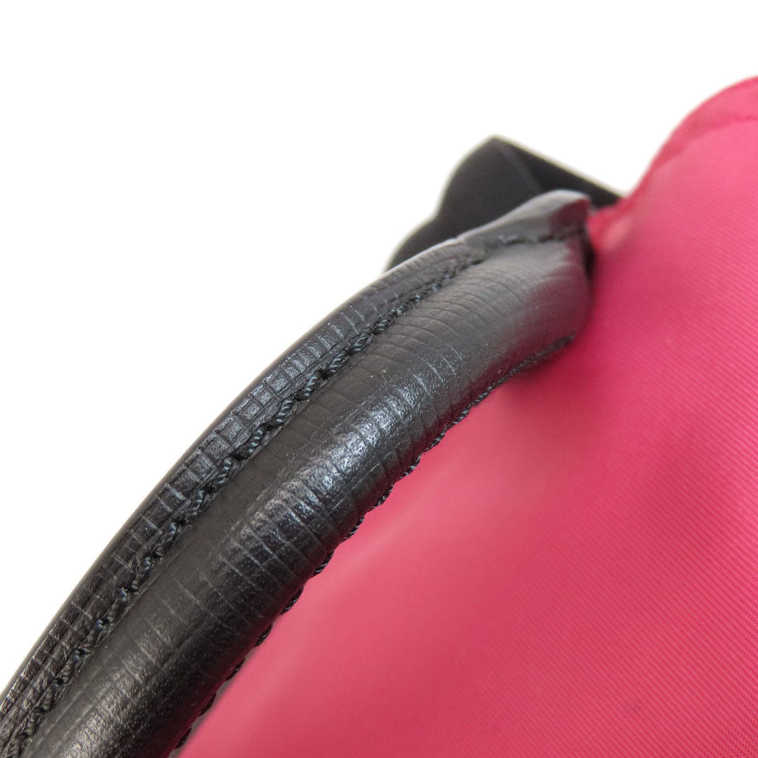 BURBERRY Backpack Nylon pink logo Women Used Authentic