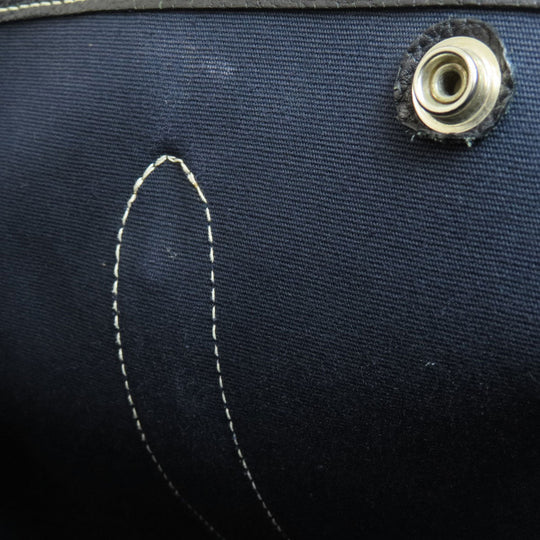 HERMES Tote Bag Towar Officche Navy Garden Party TPM Navy SilverMetal