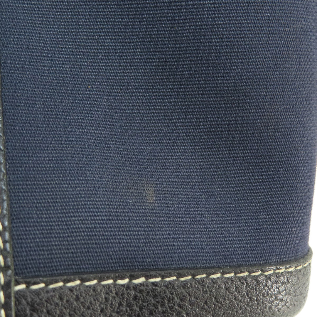 HERMES Tote Bag Towar Officche Navy Garden Party TPM Navy SilverMetal