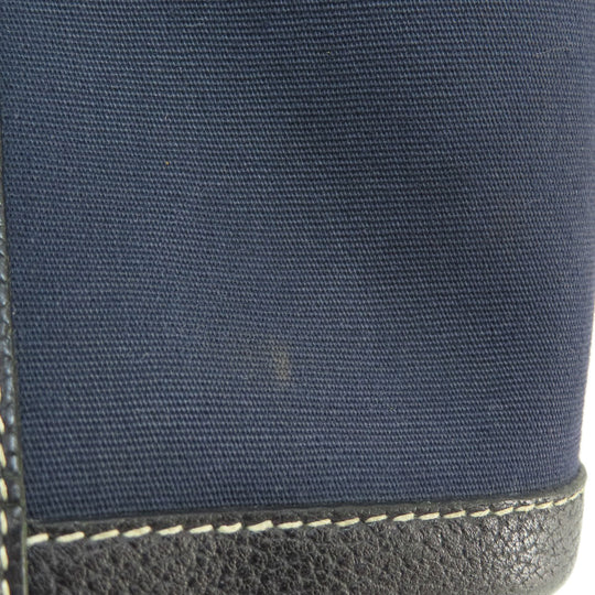 HERMES Tote Bag Towar Officche Navy Garden Party TPM Navy SilverMetal