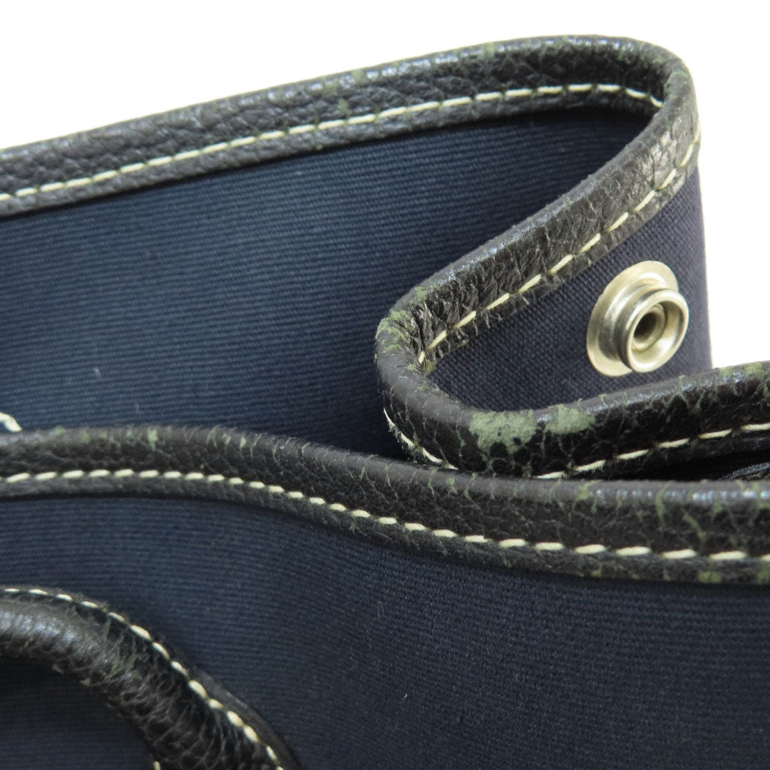 HERMES Tote Bag Towar Officche Navy Garden Party TPM Navy SilverMetal