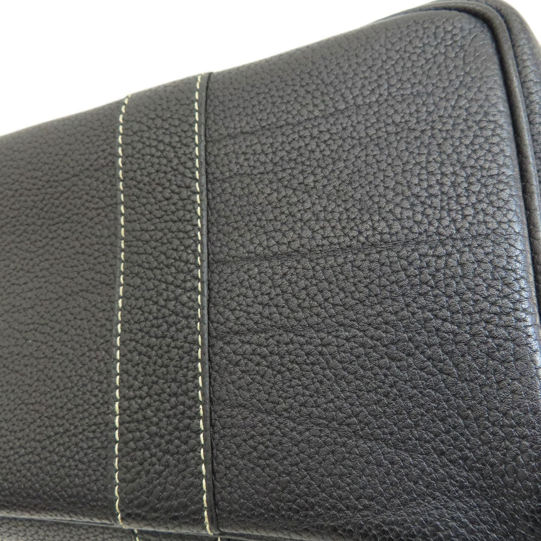 HERMES Tote Bag Towar Officche Navy Garden Party TPM Navy SilverMetal