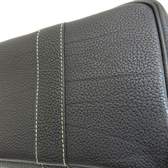 HERMES Tote Bag Towar Officche Navy Garden Party TPM Navy SilverMetal
