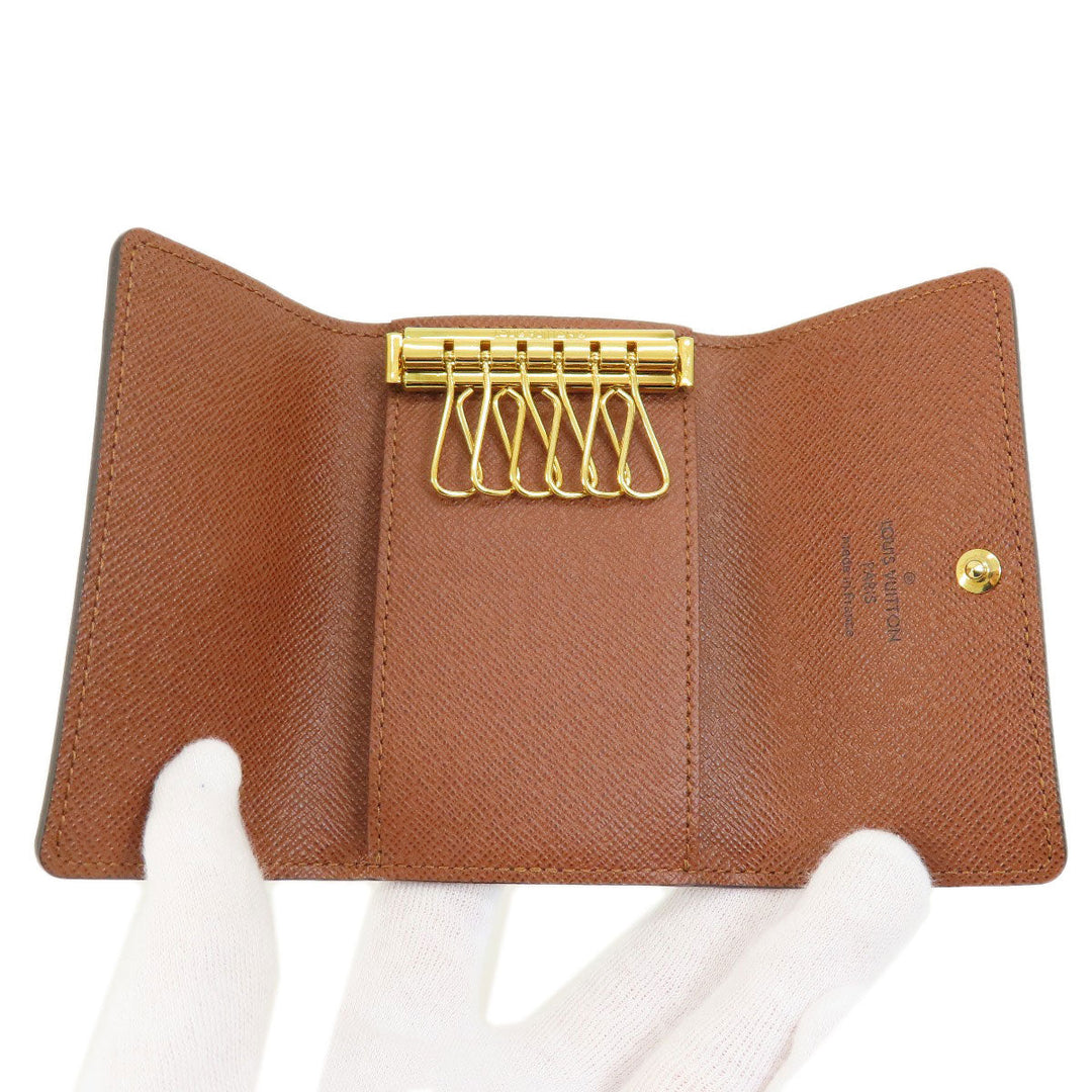 LOUIS VUITTON Key case Key holder  M62630 Monogram canvas Brown Multicles6 Monogram Women Used Authentic