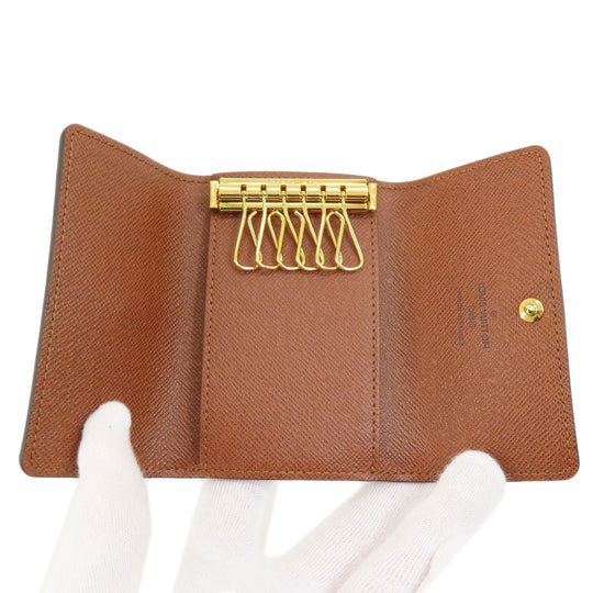 LOUIS VUITTON Key case Key holder  M62630 Monogram canvas Brown Multicles6 Monogram Women Used Authentic
