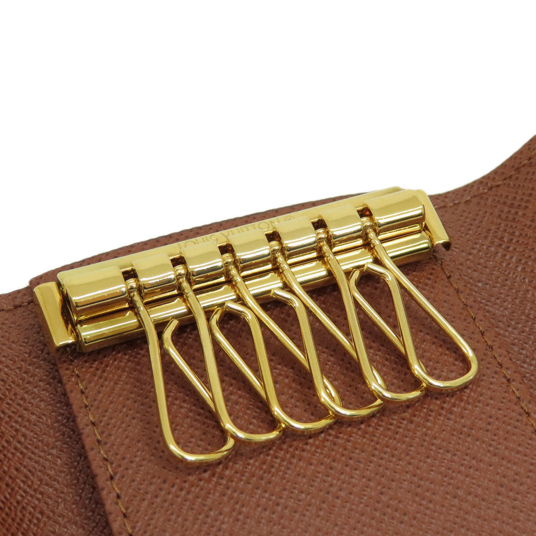 LOUIS VUITTON Key case Key holder  M62630 Monogram canvas Brown Multicles6 Monogram Women Used Authentic
