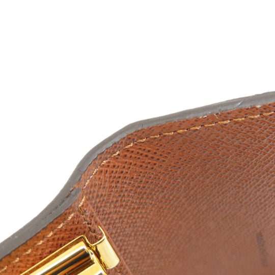 LOUIS VUITTON Key case Key holder  M62630 Monogram canvas Brown Multicles6 Monogram Women Used Authentic