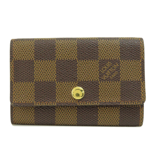 LOUIS VUITTON Key case Key holder  N62630 Damier canvas Brown Multicles6 Damier Ebene Women Used Authentic