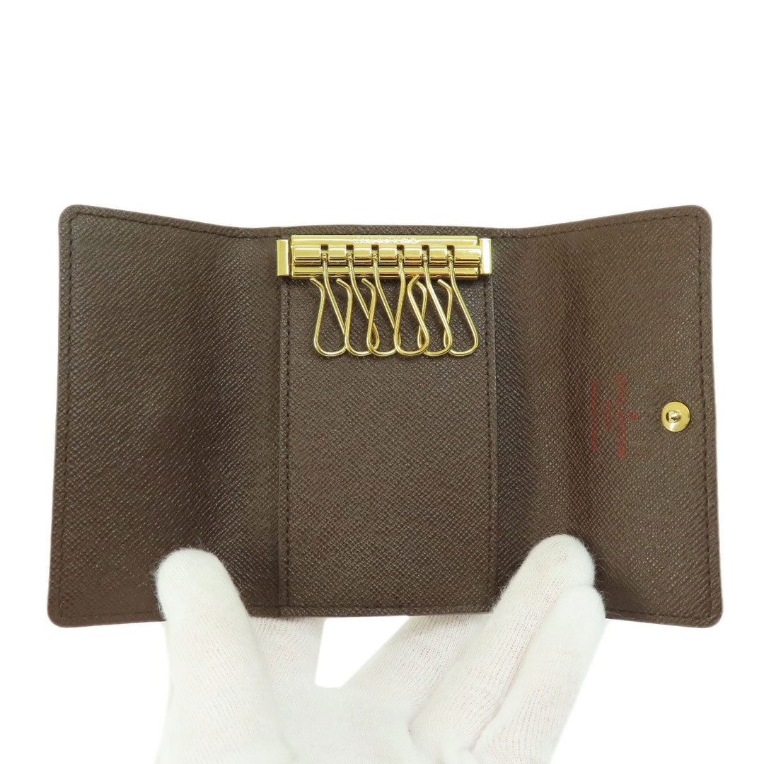 LOUIS VUITTON Key case Key holder  N62630 Damier canvas Brown Multicles6 Damier Ebene Women Used Authentic