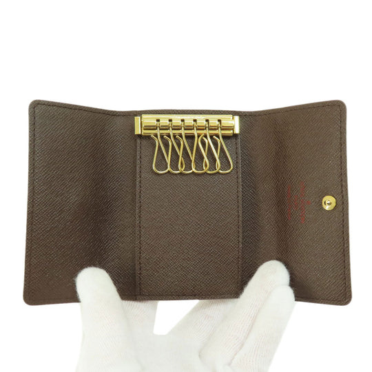 LOUIS VUITTON Key case Key holder  N62630 Damier canvas Brown Multicles6 Damier Ebene Women Used Authentic