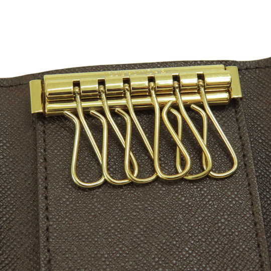 LOUIS VUITTON Key case Key holder  N62630 Damier canvas Brown Multicles6 Damier Ebene Women Used Authentic