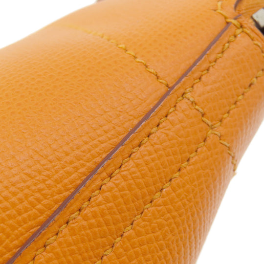 HERMES Handbag Epsom Orange Bolide 27 Apricot SilverMetal
