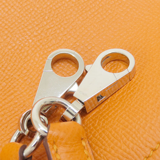 HERMES Handbag Epsom Orange Bolide 27 Apricot SilverMetal