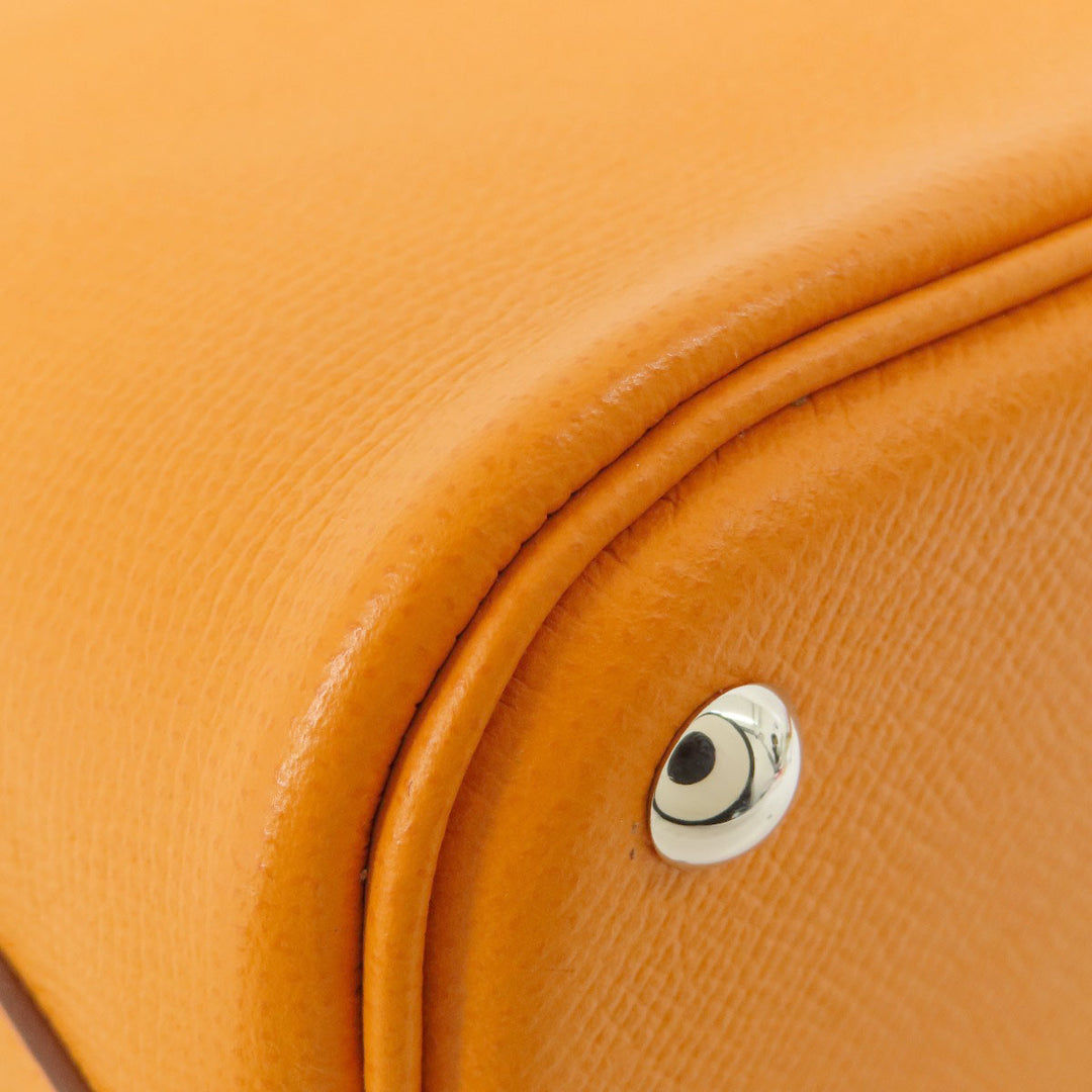 HERMES Handbag Epsom Orange Bolide 27 Apricot SilverMetal