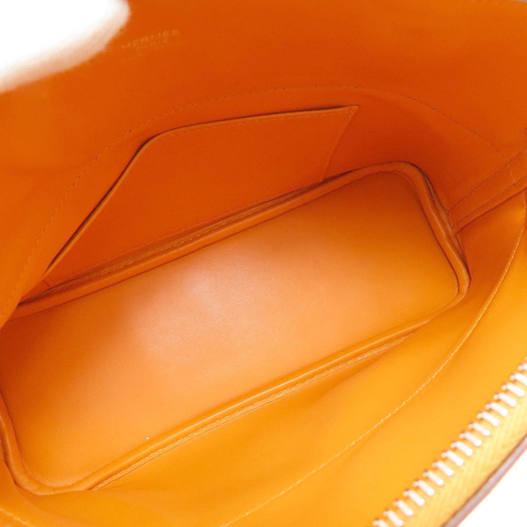 HERMES Handbag Epsom Orange Bolide 27 Apricot SilverMetal