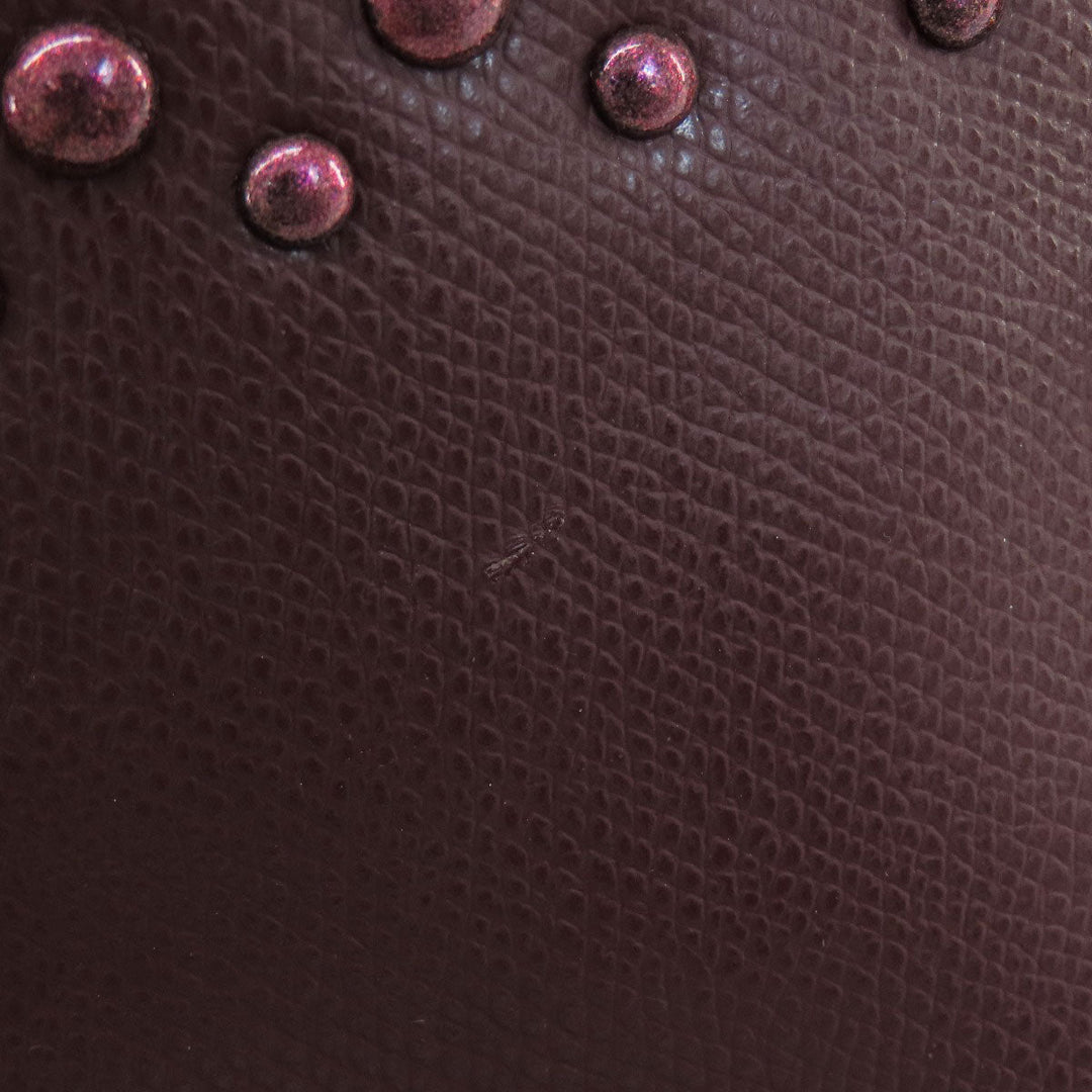 COACH Handbag F35216 leather wine-red 2WAY