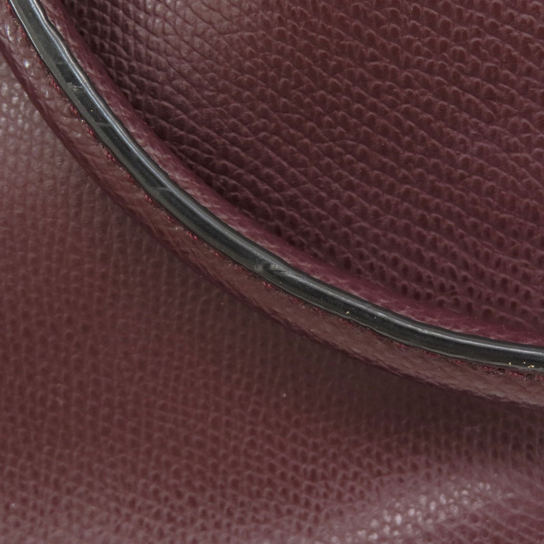 COACH Handbag F35216 leather wine-red 2WAY