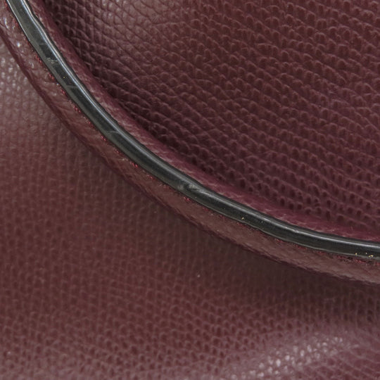 COACH Handbag F35216 leather wine-red 2WAY