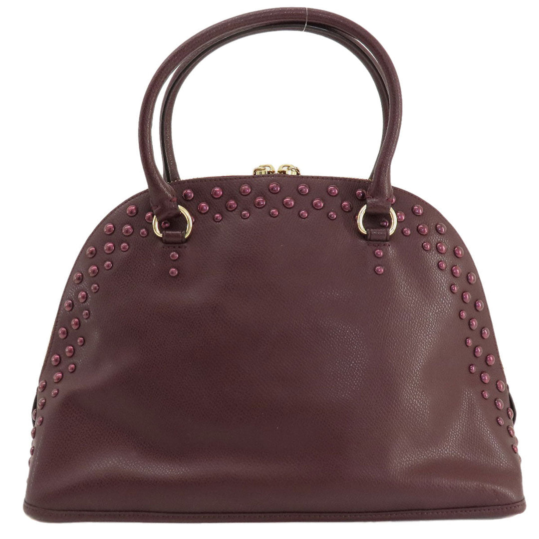 COACH Handbag F35216 leather wine-red 2WAY