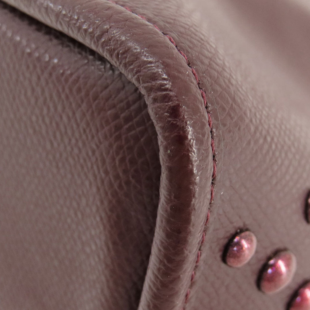 COACH Handbag F35216 leather wine-red 2WAY