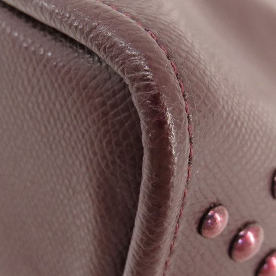 COACH Handbag F35216 leather wine-red 2WAY