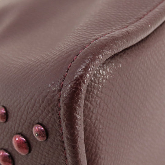 COACH Handbag F35216 leather wine-red 2WAY