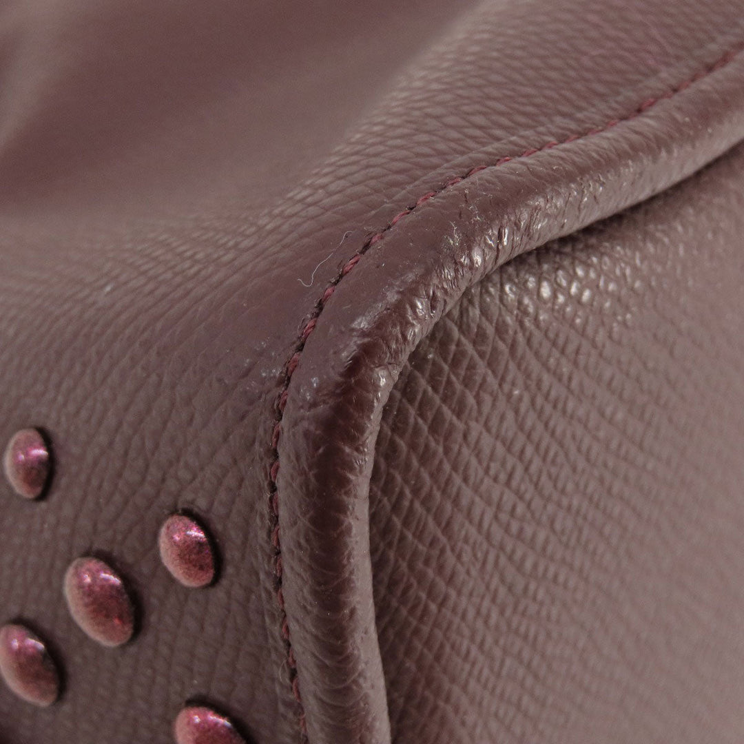 COACH Handbag F35216 leather wine-red 2WAY