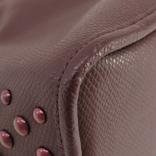 COACH Handbag F35216 leather wine-red 2WAY