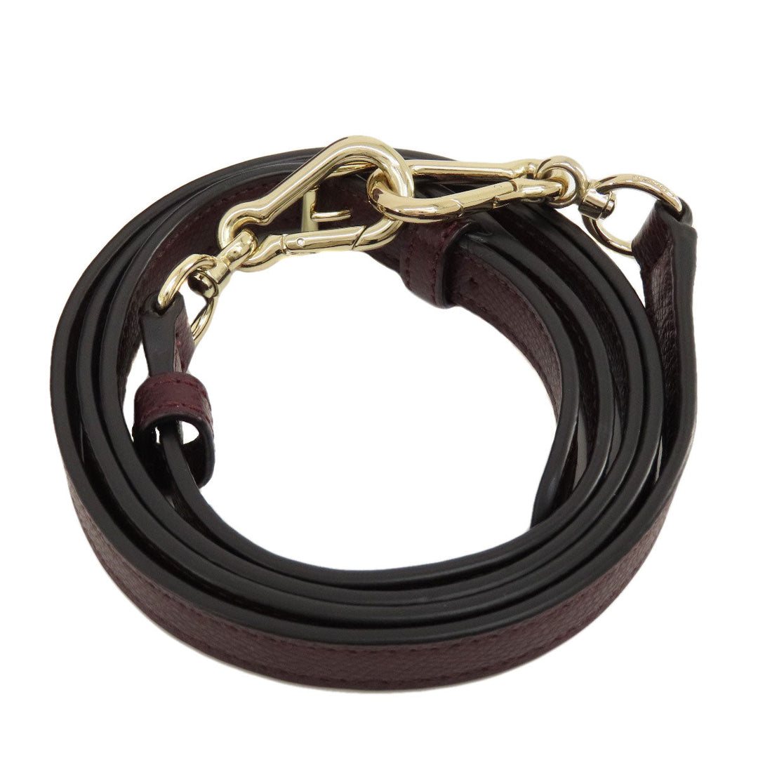 COACH Handbag F35216 leather wine-red 2WAY