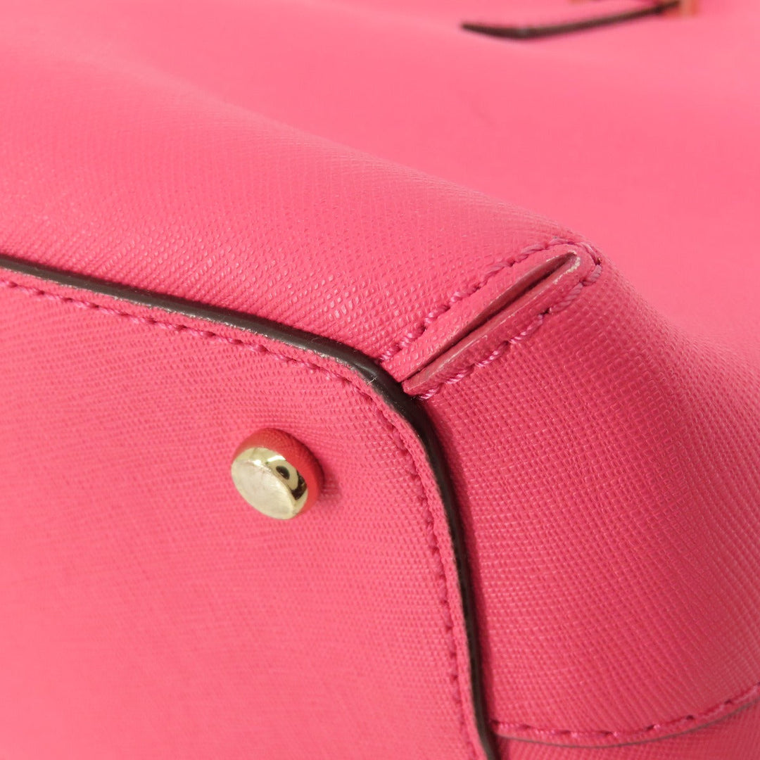 Kate Spade Handbag PVC pink logo 2WAY Women Used Authentic